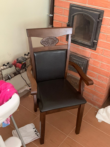 Стул деревянный Luiza dirty oak / dark brown фото покупателя 30