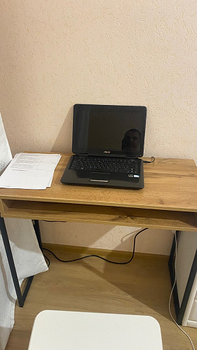 Письменный стол Лео Лофт бетон / черный матовый фото покупателя 21