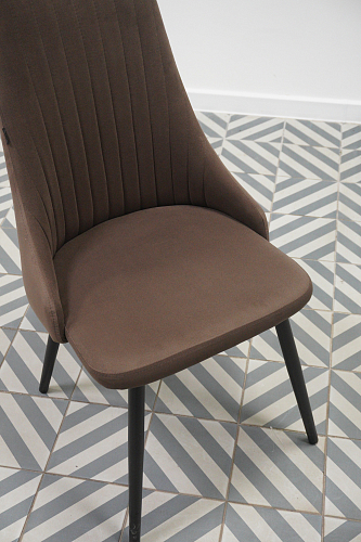 Стул на металлокаркасе Нараян velutto 23 / черный из шоурума 1