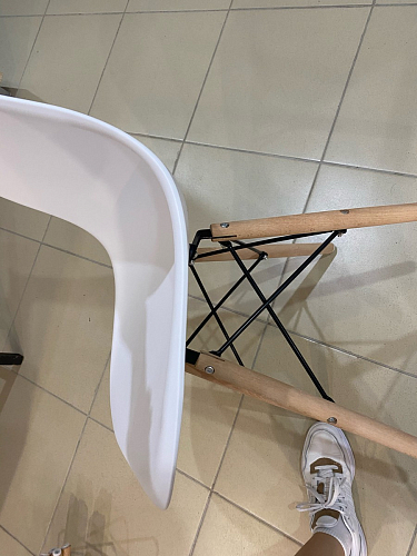 Стул Cindy Eames mod. 001 khaki / natural фото покупателя 415