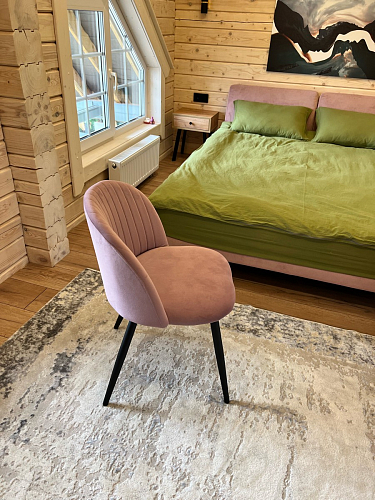 Стул на металлокаркасе Gabi latte / gold / black фото покупателя 183