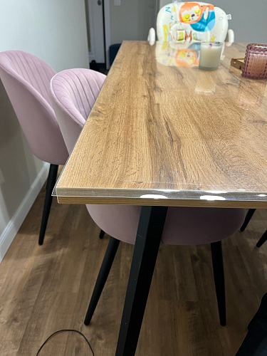 Стол Тринити Лофт 120 32 мм дуб галифакс табако / черный матовый фото покупателя 203