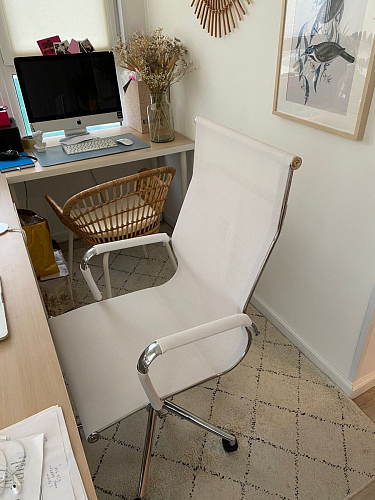 Компьютерное кресло Reus черная сетка / хром фото покупателя 35