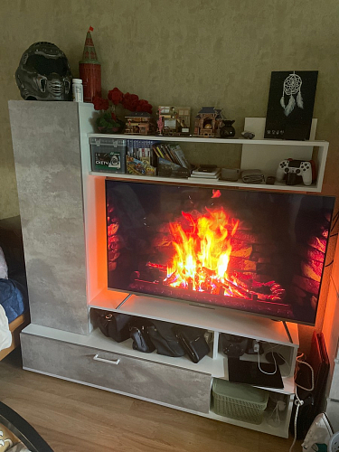 Готовая гостиная Jimenez дуб венге / белый глянец фото покупателя 121