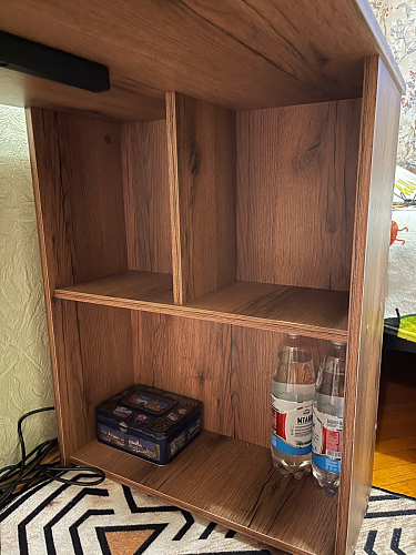 Письменный стол Битти Лофт 116х60х75 дуб вотан / белый матовый фото покупателя 24