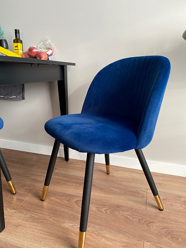 Стул на металлокаркасе Gabi gray / black фото покупателя 758