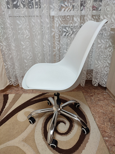 Компьютерное кресло Kolin с подушкой clear / white фото покупателя 16