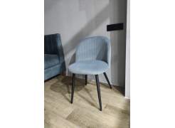 Стул на металлокаркасе Gabi 1 gray / black фото покупателя 845