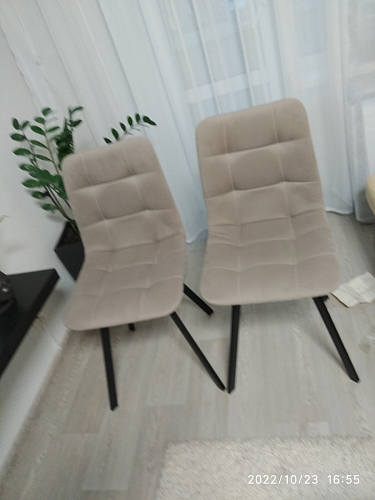 Стул на металлокаркасе Чилли черный / зеленый фото покупателя 920