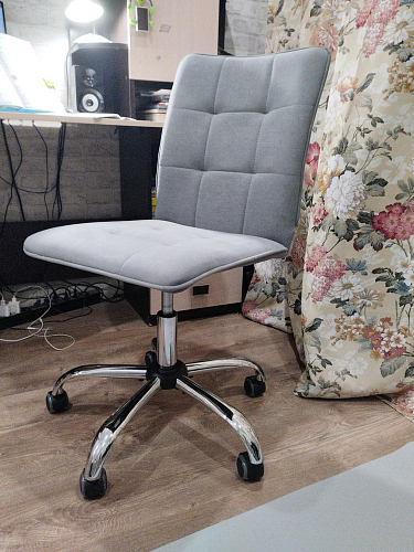 Компьютерное кресло One флок серый 29 фото покупателя 99