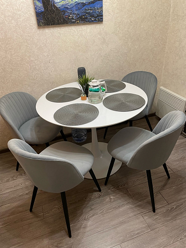 Стул на металлокаркасе Gabi gray / black фото покупателя 5