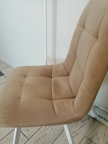 Стул на металлокаркасе Чилли черный / голубой фото покупателя 838