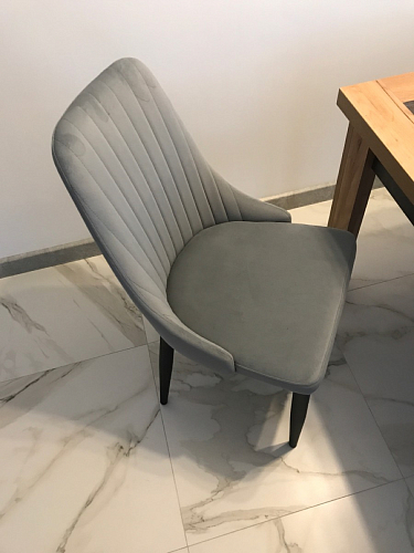 Стул на металлокаркасе Kora beige / black фото покупателя 132