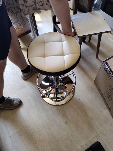 Барный стул 5008-LM Bruno серебряный / хром фото покупателя 2