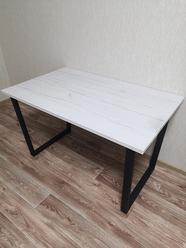 Деревянный стол Лота Лофт 120х75 белый матовый / дуб крафт золотой фото покупателя 591