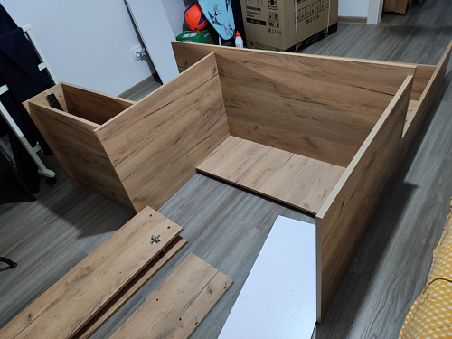 Письменный стол Лайт 03.243 дуб золотой (craft) / белый премиум фото покупателя 253