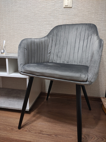 Стул на металлокаркасе Slam синий фото покупателя 130