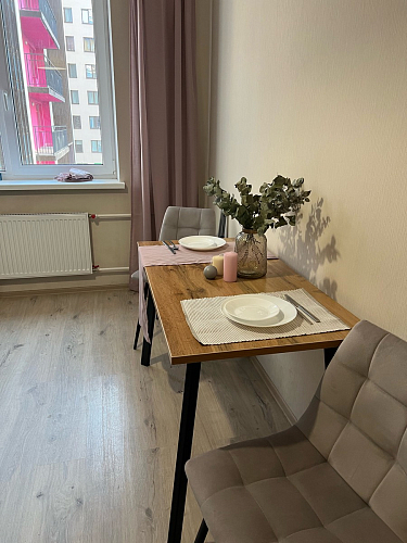 Стол Тринити Лофт 120 32 мм дуб галифакс табако / черный матовый фото покупателя 194