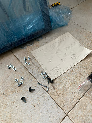 Деревянный стол Лота Лофт 120х75 белый матовый / дуб крафт золотой фото покупателя 330