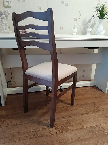 Деревянный стул Амадиу камелия ромб / орех фото покупателя 1