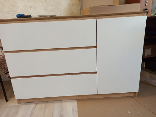 Комод Т-3р белый фото покупателя 10