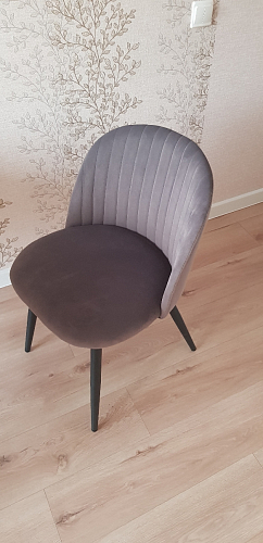 Стул на металлокаркасе Gabi gray / black фото покупателя 731