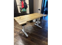 Компьютерный стол Маркос 140х80 голубой / черный фото покупателя 33