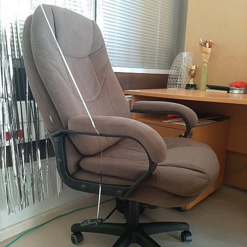 Компьютерное кресло Comfort Lux/Комфорт Люкс серый фото покупателя 112