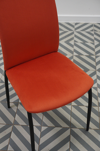 Стул на металлокаркасе Tod light blue / orange / black из шоурума 1