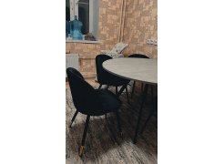 Стул на металлокаркасе Gabi blue / black фото покупателя 556