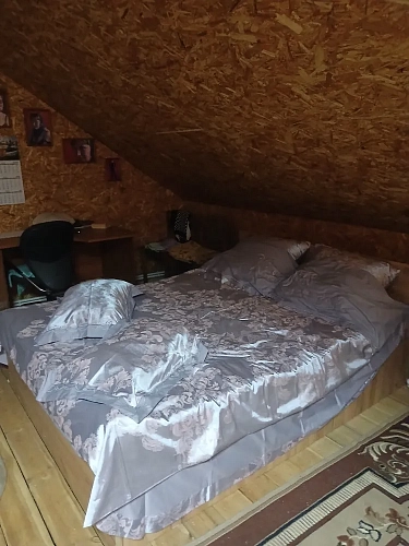 Двуспальная кровать Таика 160х200 дуб золотой / камень темный фото покупателя 5