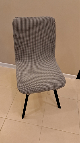 Стул на металлокаркасе Чилли синяя ткань / белый фото покупателя 594