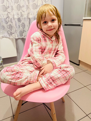 Пластиковый стул Eames PC-015 серо-голубой / дерево фото покупателя 110