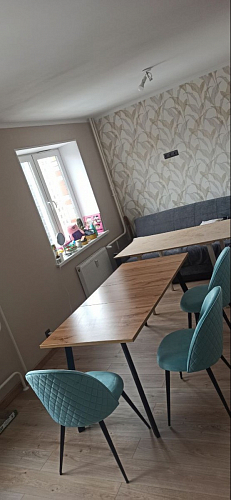 Стол раскладной Колон Лофт 120 32 мм дуб галифакс табако / черный матовый фото покупателя 46