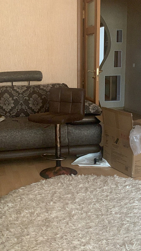 Барный стул Paskal коричневый / черный фото покупателя 2