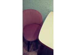 Стул на металлокаркасе Gabi 1 light purple / black фото покупателя 165