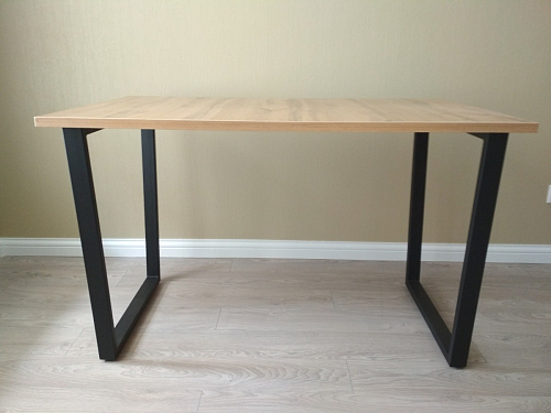 Стол Лота Лофт 140 25 мм черный матовый / бетон фото покупателя 684