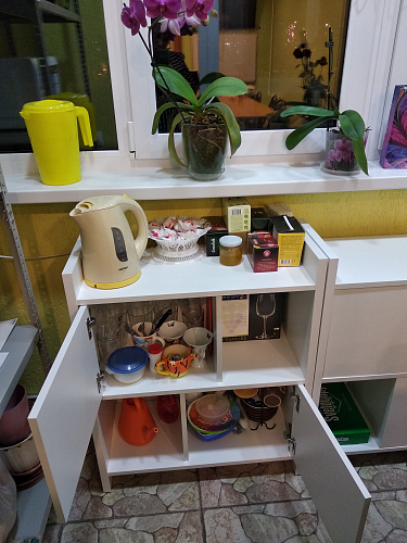 Стеллаж с дверцами Браина 152 см белый фото покупателя 5