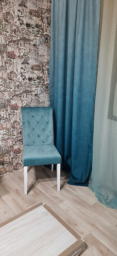 Деревянный стул Amelia 01 dark walnut / fabric cream фото покупателя 4