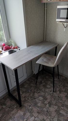 Барная стойка Дилан Лофт 120х40х98 дуб делано темный фото покупателя 118