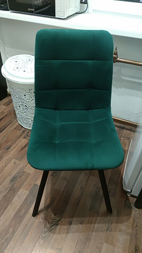 Стул на металлокаркасе Чилли зеленый / черный фото покупателя 1346