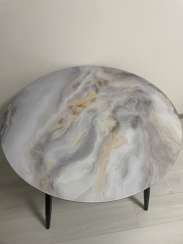 Стеклянный стол Анселм леонардо / черный фото покупателя 3