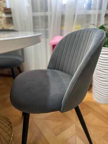 Стул на металлокаркасе Gabi latte / gold / black фото покупателя 345