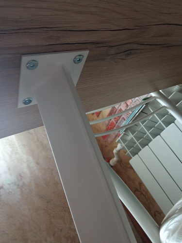 Стол Тринити Лофт 140 25 мм дуб делано темный / белый фото покупателя 140