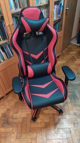 Компьютерное кресло Racer черный / красный / бежевый фото покупателя 12