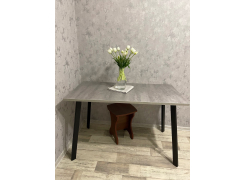 Стол Тринити Лофт 120 32 мм бетон / черный матовый фото покупателя 293