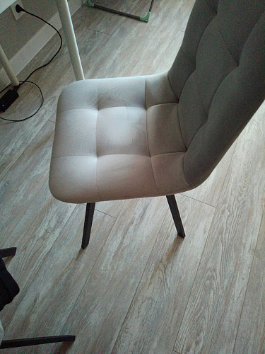 Стул на металлокаркасе Чилли черный / зеленый фото покупателя 713