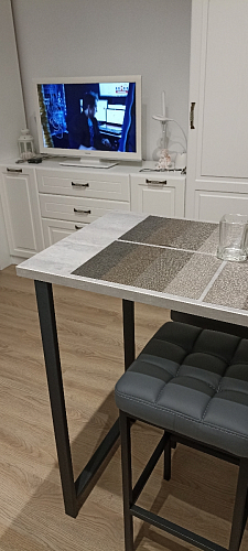 Барная стойка Дилан Лофт 120х60х110 бетон фото покупателя 144