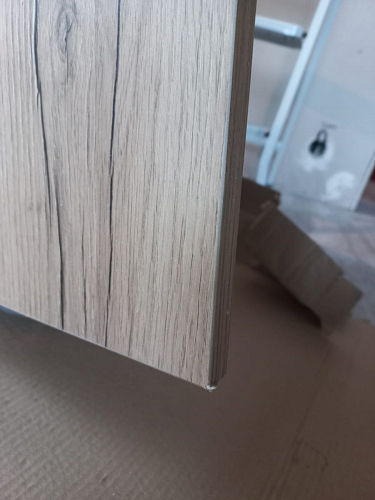 Письменный стол Битти Лофт 116х60х75 дуб делано светлый / белый матовый фото покупателя 54