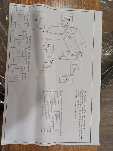 Письменный стол Лео Лофт черный матовый / дуб делано темный фото покупателя 9